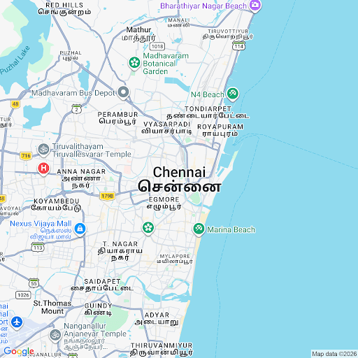 Chidambaram Location Map